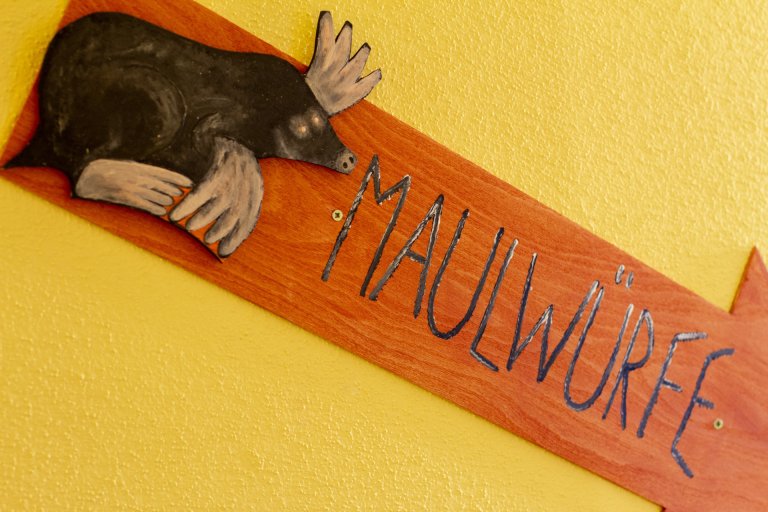 Schild Maulwurfgruppe